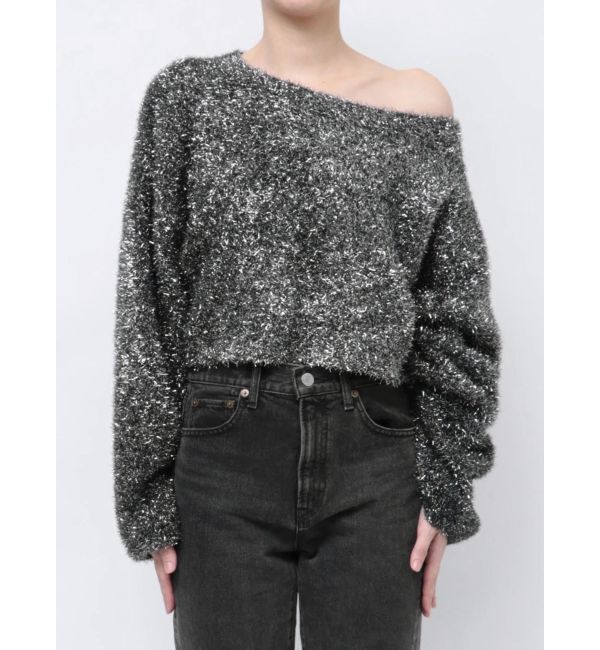 jouetie「クロップドラメニットプルオーバー」|ニット・セーター|