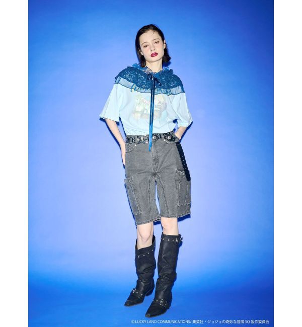 jouetie「【アニメ『ジョジョの奇妙な冒険 ストーンオーシャン』&times;jouetie】オーバーTシャツ」|Tシャツ・カットソー|