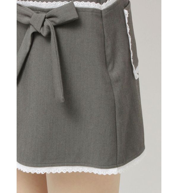 merry jenny「ribbon lace mini skirt」|スカート|