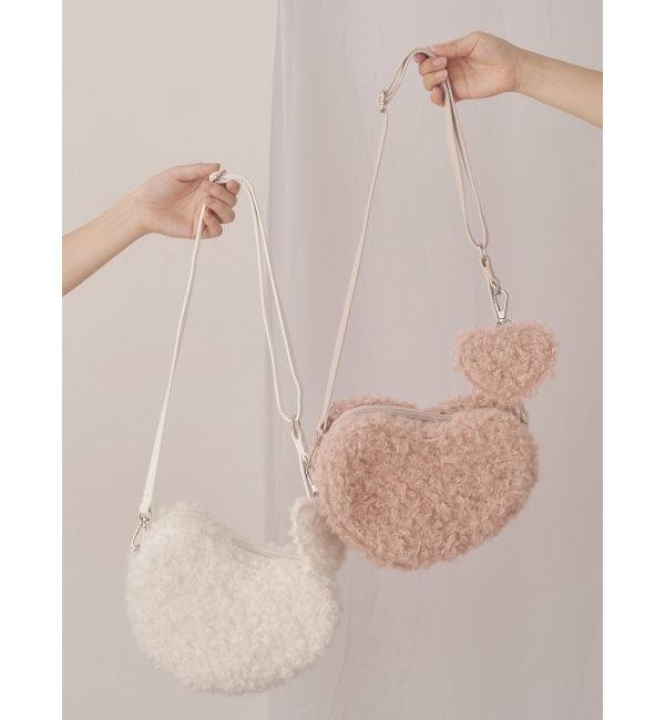 merry jenny「fluffy heart bag」|ショルダー・メッセンジャー|