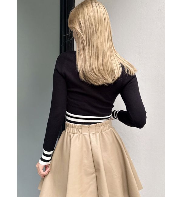 GYDA「molar Vネックニットトップス」|ニット・セーター|