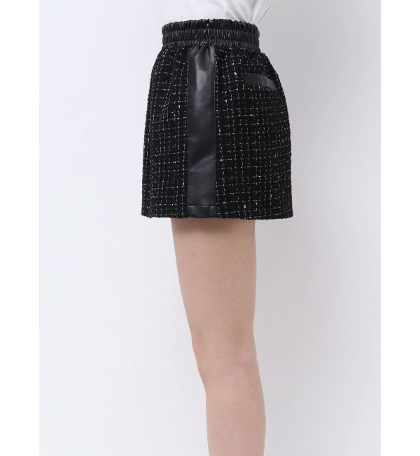 GYDA「ツイード異素材スカートライクショートパンツ【SETUP着用可】」|スカート|