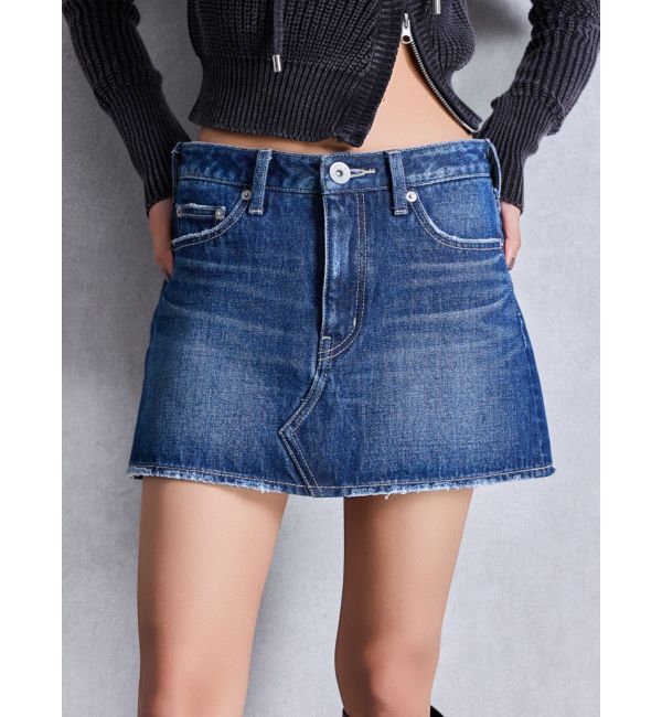 GYDA「Vintageデニムスカートライクショートパンツ」|スカート|