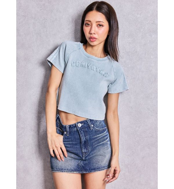 GYDA「Vintageデニムスカートライクショートパンツ」|スカート|