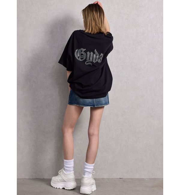 GYDA「Vintageデニムスカートライクショートパンツ」|スカート|