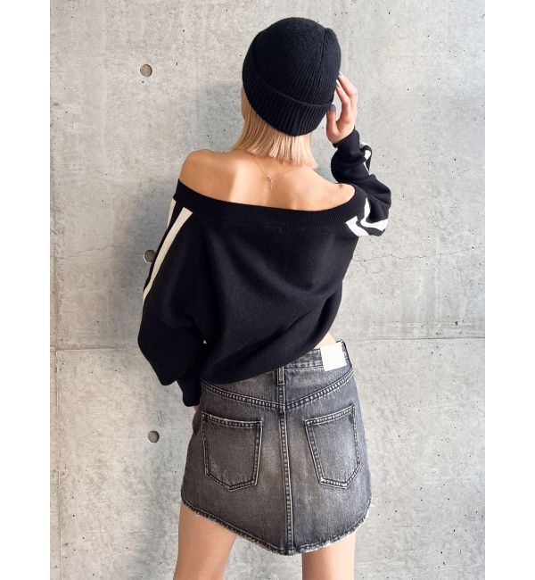 GYDA「Vintageデニムスカートライクショートパンツ」|スカート|