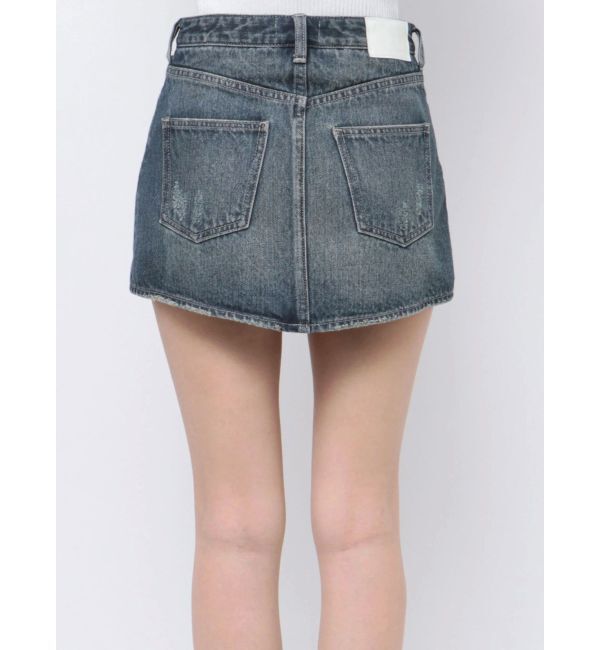 GYDA「Vintageデニムスカートライクショートパンツ」|スカート|