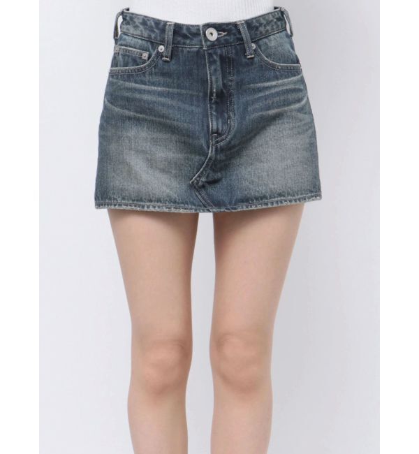 GYDA「Vintageデニムスカートライクショートパンツ」|スカート|