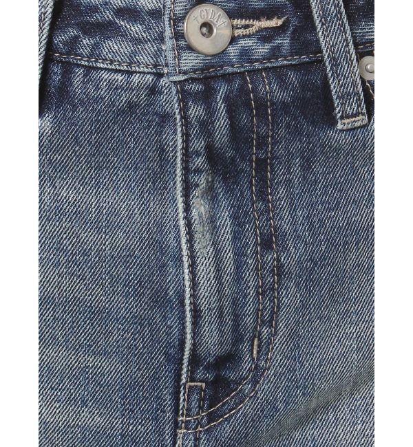 GYDA「Vintageデニムスカートライクショートパンツ」|スカート|