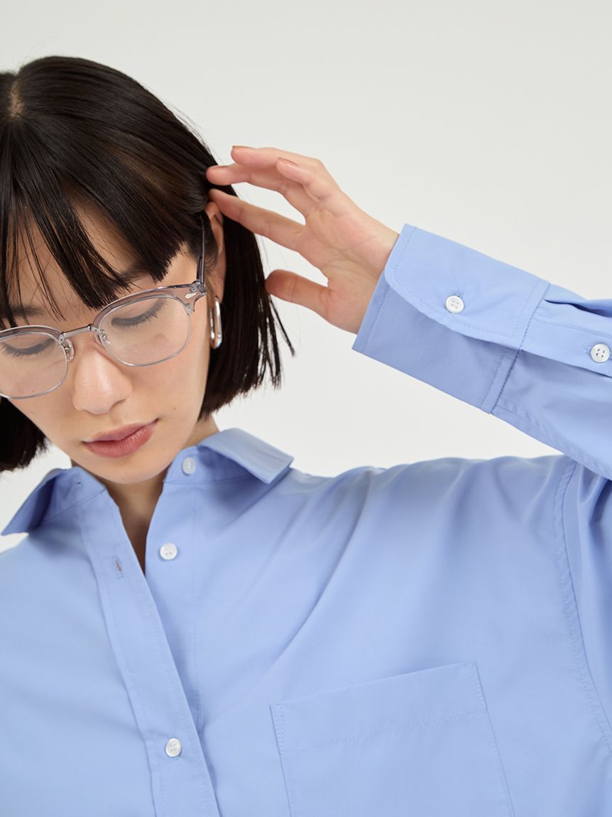 emmi atelier「emmiロゴ刺繍シャツ」|シャツ・ブラウス|