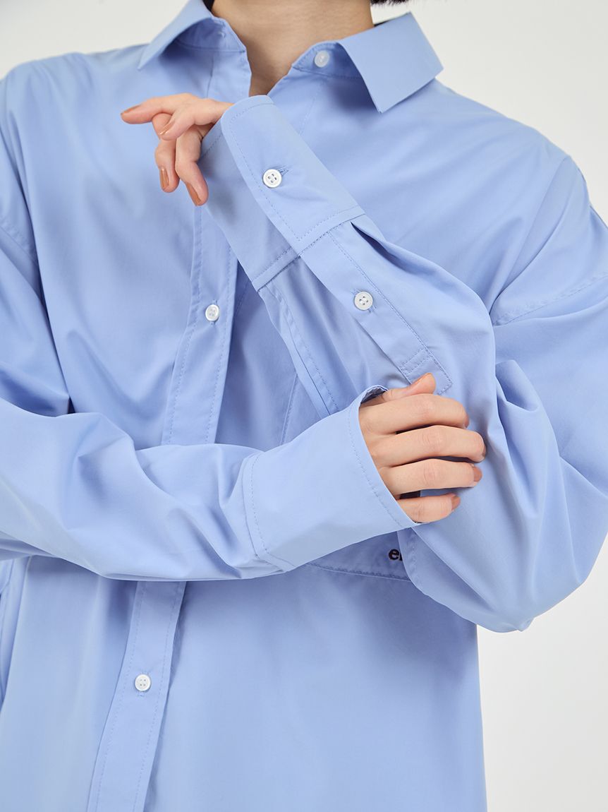 emmi atelier「emmiロゴ刺繍シャツ」|シャツ・ブラウス|