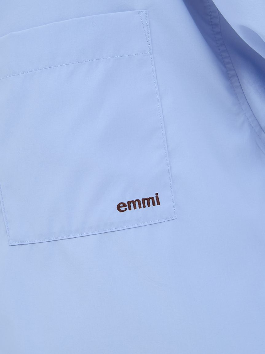 emmi atelier「emmiロゴ刺繍シャツ」|シャツ・ブラウス|