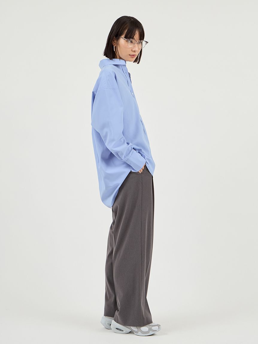 emmi atelier「emmiロゴ刺繍シャツ」|シャツ・ブラウス|