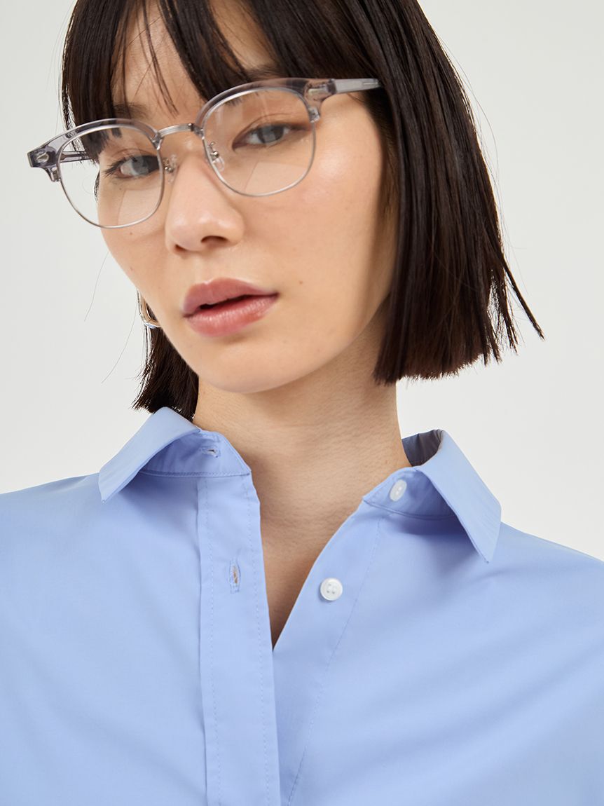 emmi atelier「emmiロゴ刺繍シャツ」|シャツ・ブラウス|