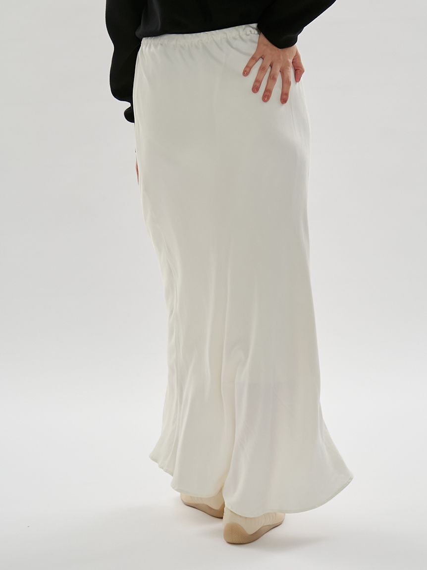 emmi atelier「サテンナロースカート【セットアップ対応】」|スカート|