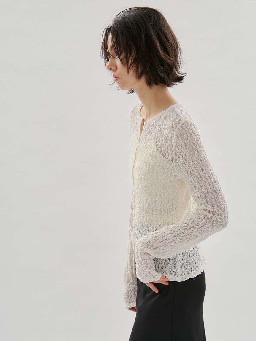 emmi atelier「2wayストレッチレースカットソー」|Tシャツ・カットソー|