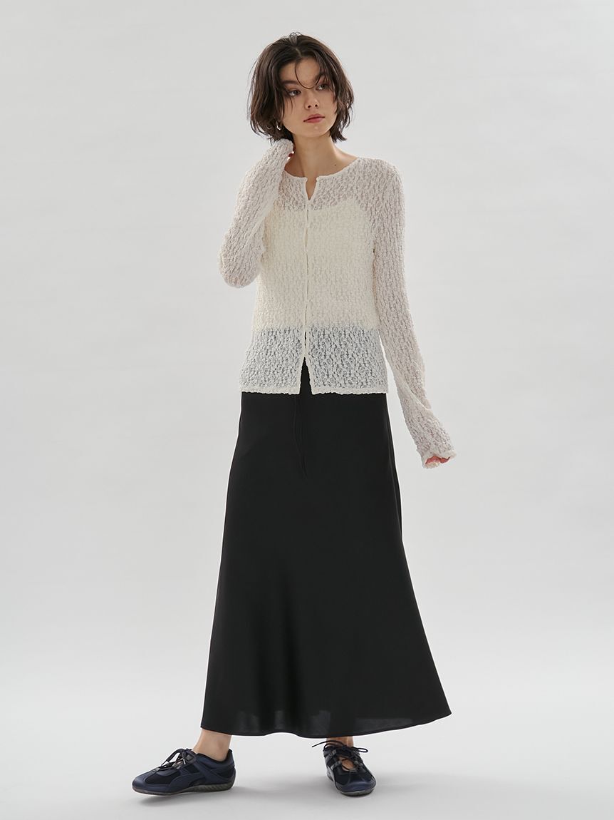 emmi atelier「2wayストレッチレースカットソー」|Tシャツ・カットソー|