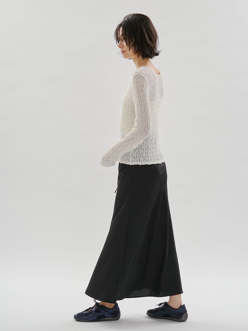 emmi atelier「2wayストレッチレースカットソー」|Tシャツ・カットソー|