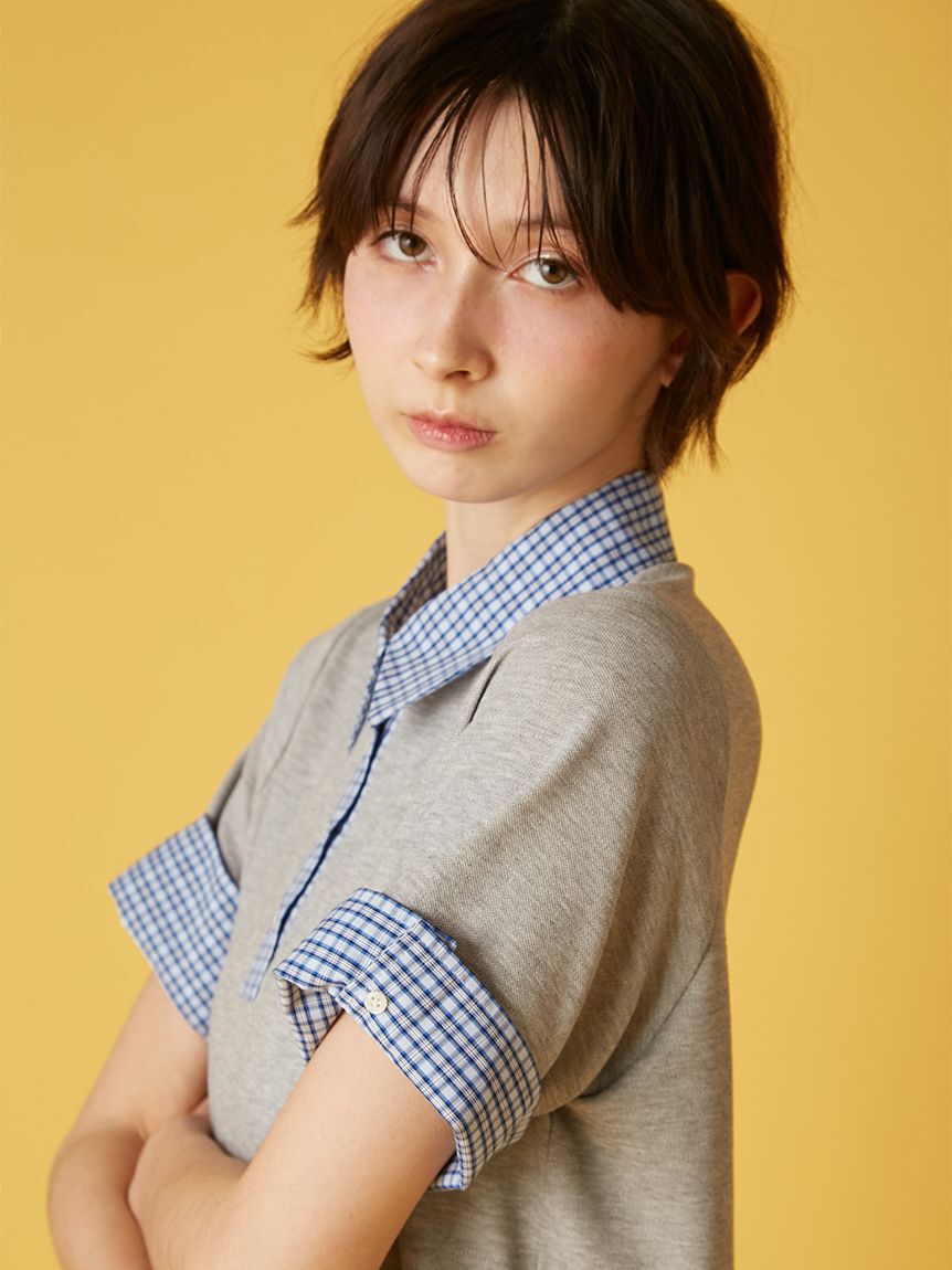 FURFUR「レイヤードポロシャツミニワンピ」|ワンピース|