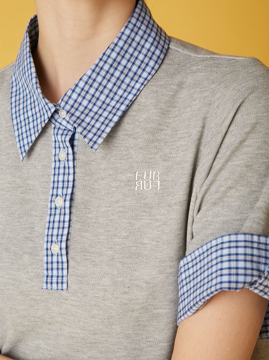 FURFUR「レイヤードポロシャツミニワンピ」|ワンピース|