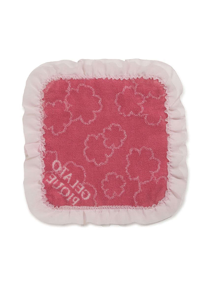 gelato pique「さくら柄フリルハンドタオル」|ハンカチ|