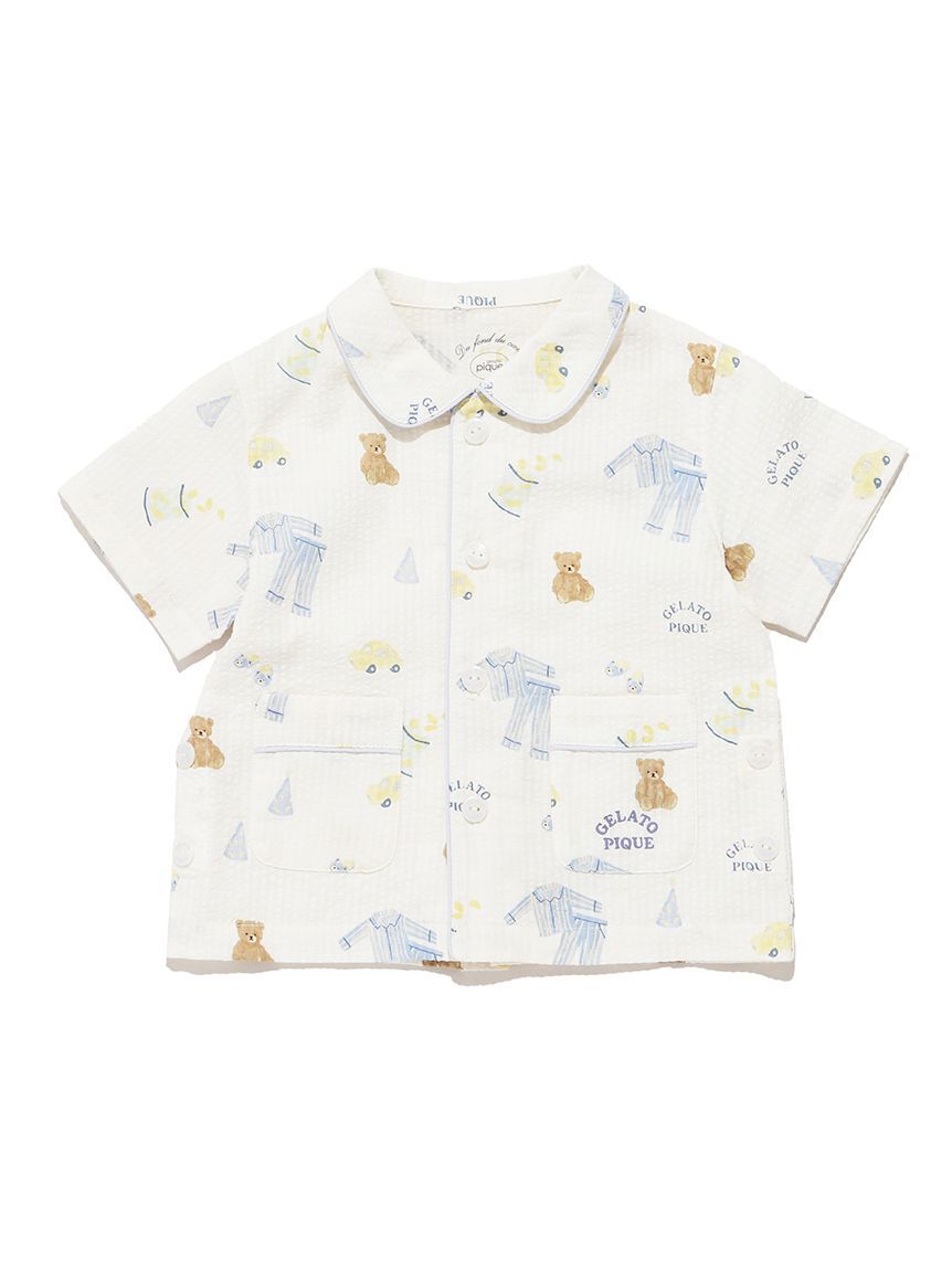 GELATO PIQUE KIDS & BABY「【BABY】パジャマパーティー柄シャツ」|その他ベビーウェア|