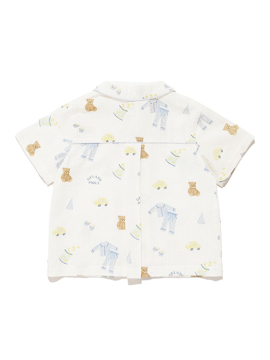 GELATO PIQUE KIDS & BABY「【BABY】パジャマパーティー柄シャツ」|その他ベビーウェア|