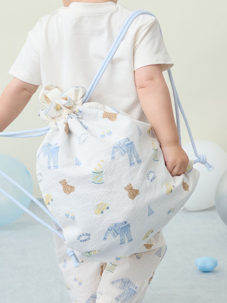 GELATO PIQUE KIDS & BABY「【KIDS】パジャマパーティー柄巾着バッグ」|トートバッグ|