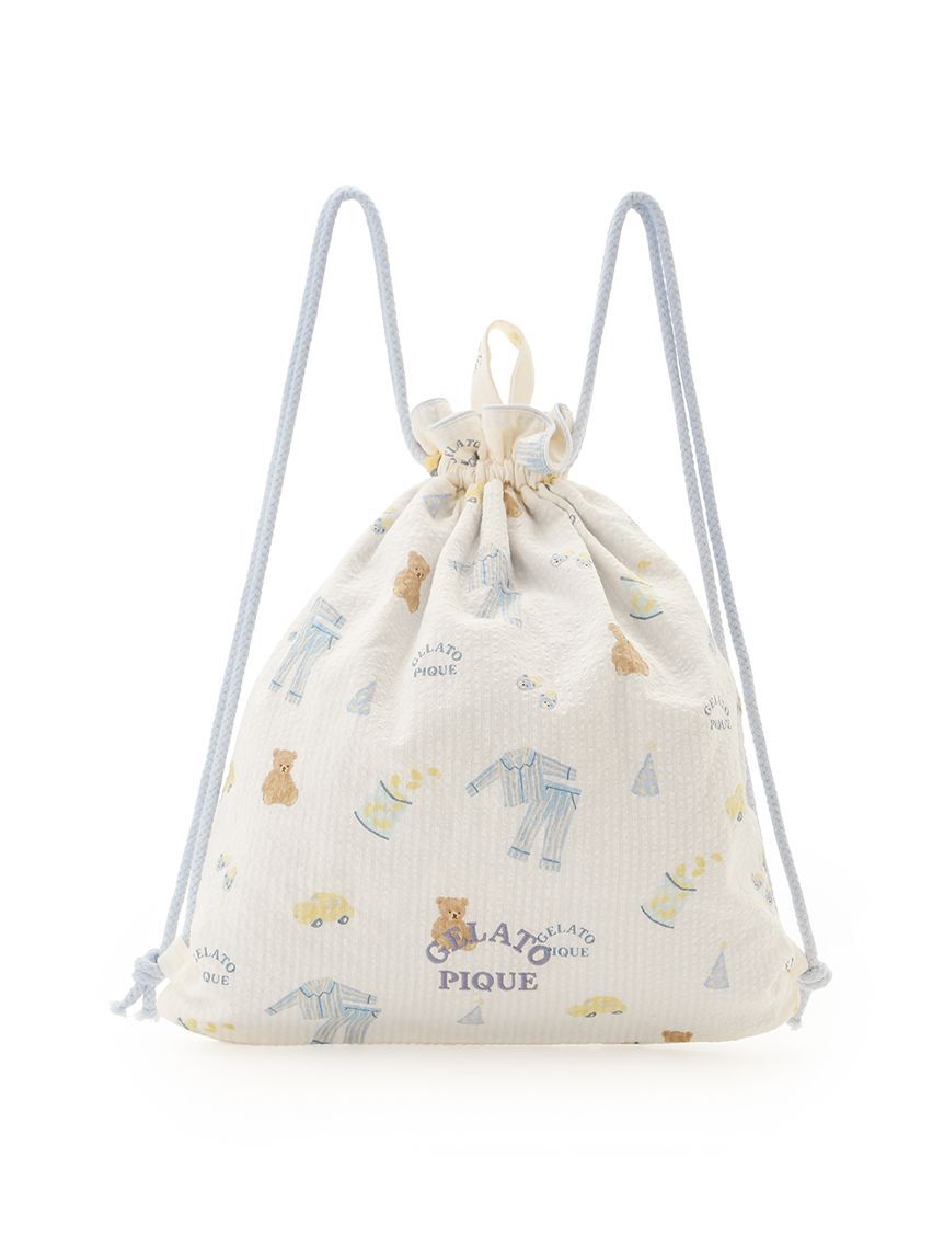 GELATO PIQUE KIDS & BABY「【KIDS】パジャマパーティー柄巾着バッグ」|トートバッグ|