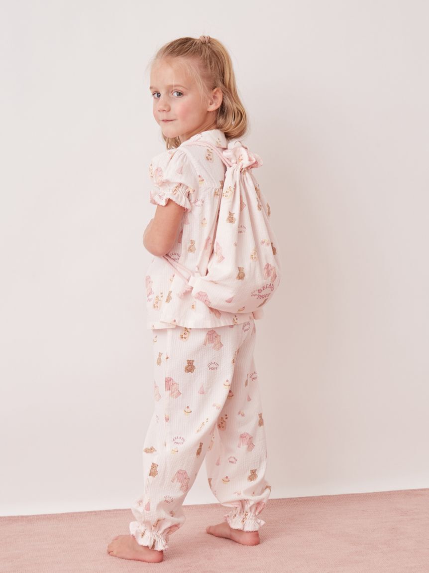GELATO PIQUE KIDS & BABY「【KIDS】パジャマパーティー柄巾着バッグ」|トートバッグ|