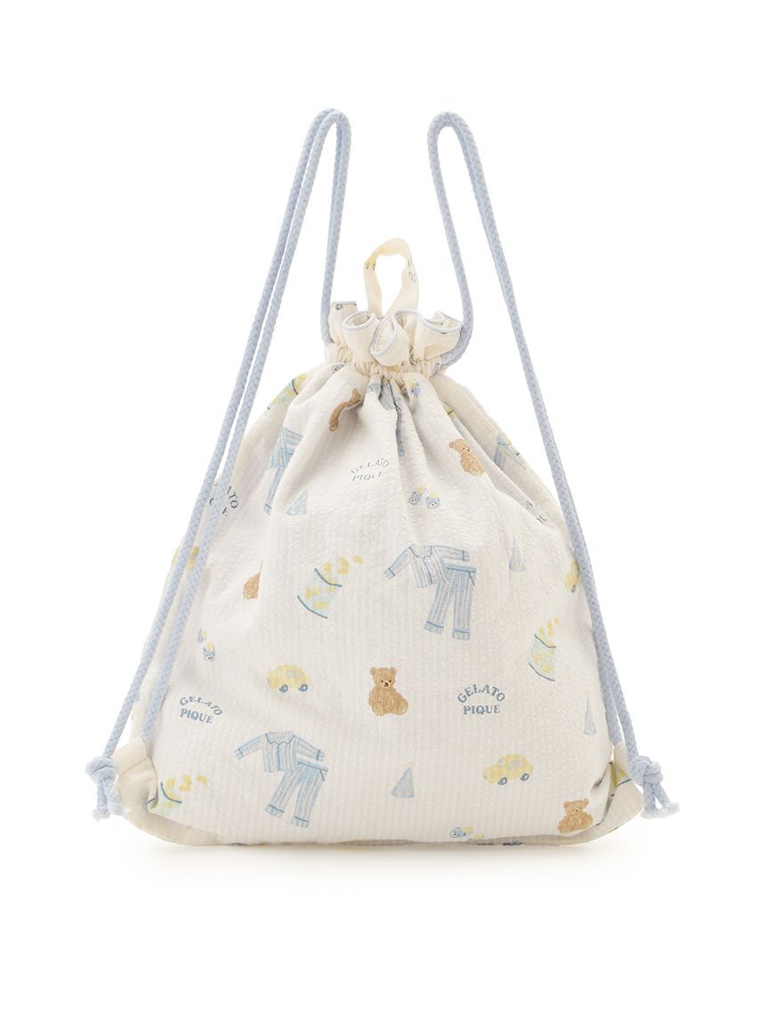 GELATO PIQUE KIDS & BABY「【KIDS】パジャマパーティー柄巾着バッグ」|トートバッグ|
