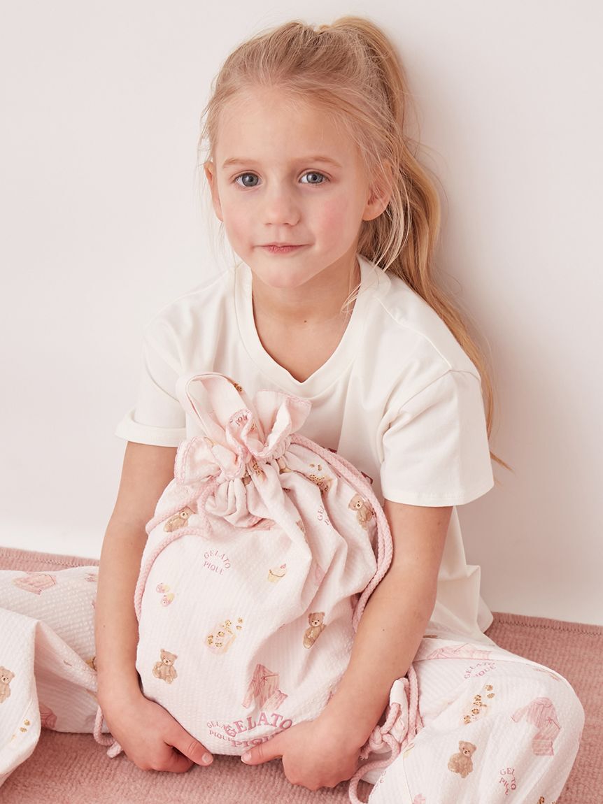 GELATO PIQUE KIDS & BABY「【KIDS】パジャマパーティー柄巾着バッグ」|トートバッグ|PNK
