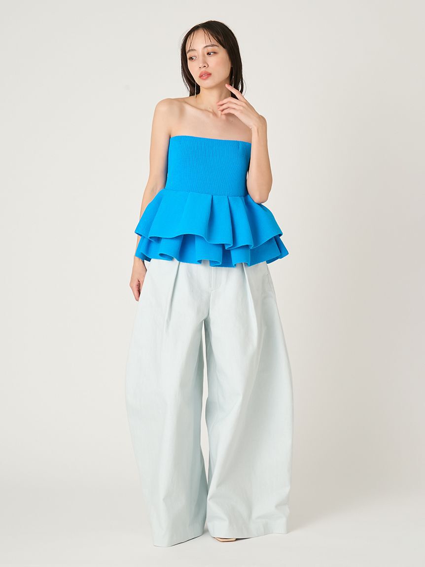 FRAY I.D「ワイドバレルレッグパンツ」|チノ|