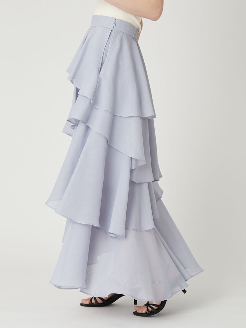 FRAY I.D「アシメフリルティアードスカート」|スカート|