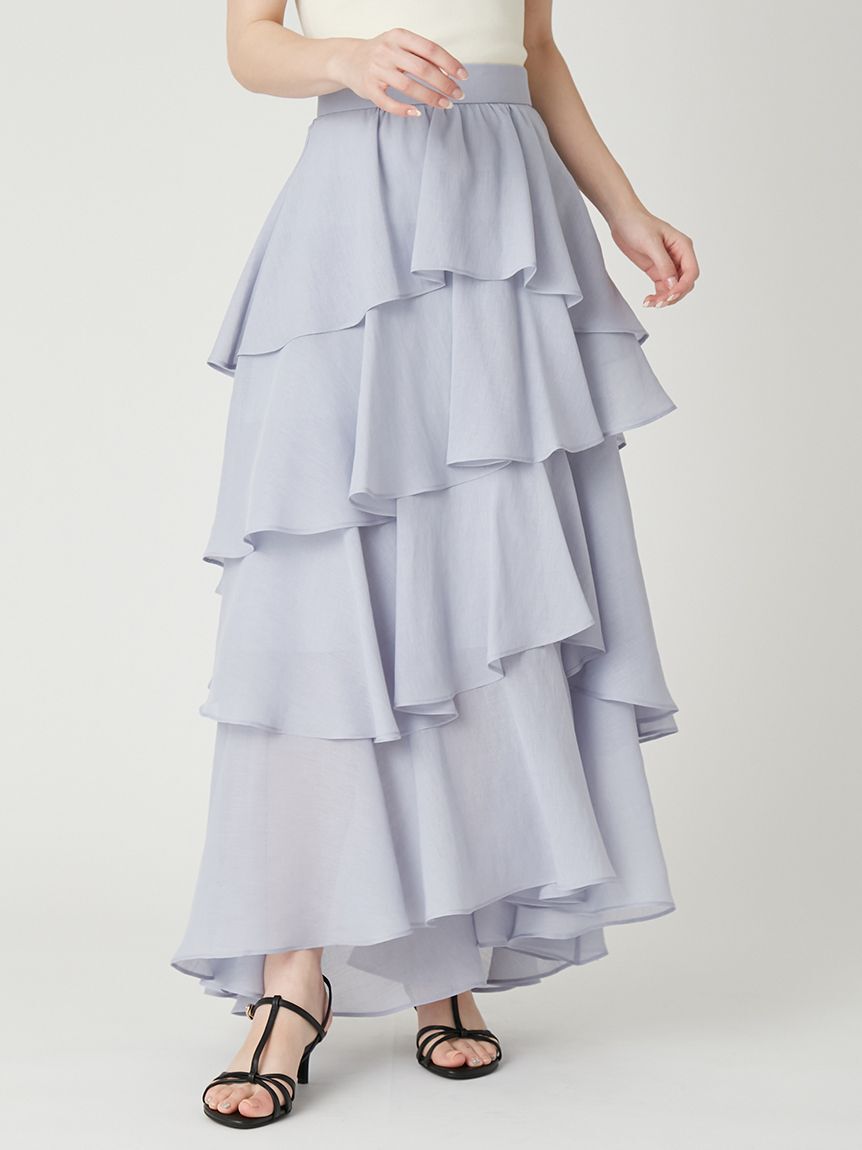 FRAY I.D「アシメフリルティアードスカート」|スカート|