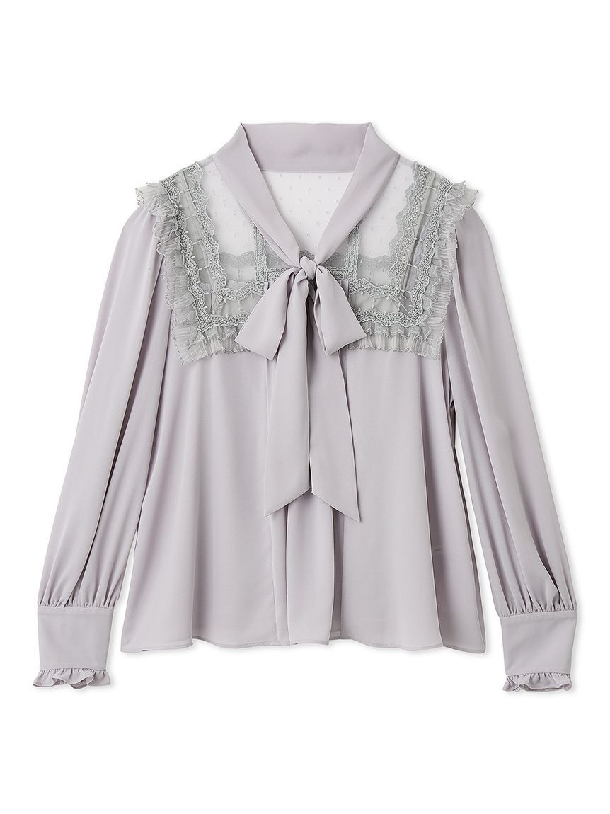 LILY BROWN「ヴィンテージライクボウタイブラウス」|シャツ・ブラウス|