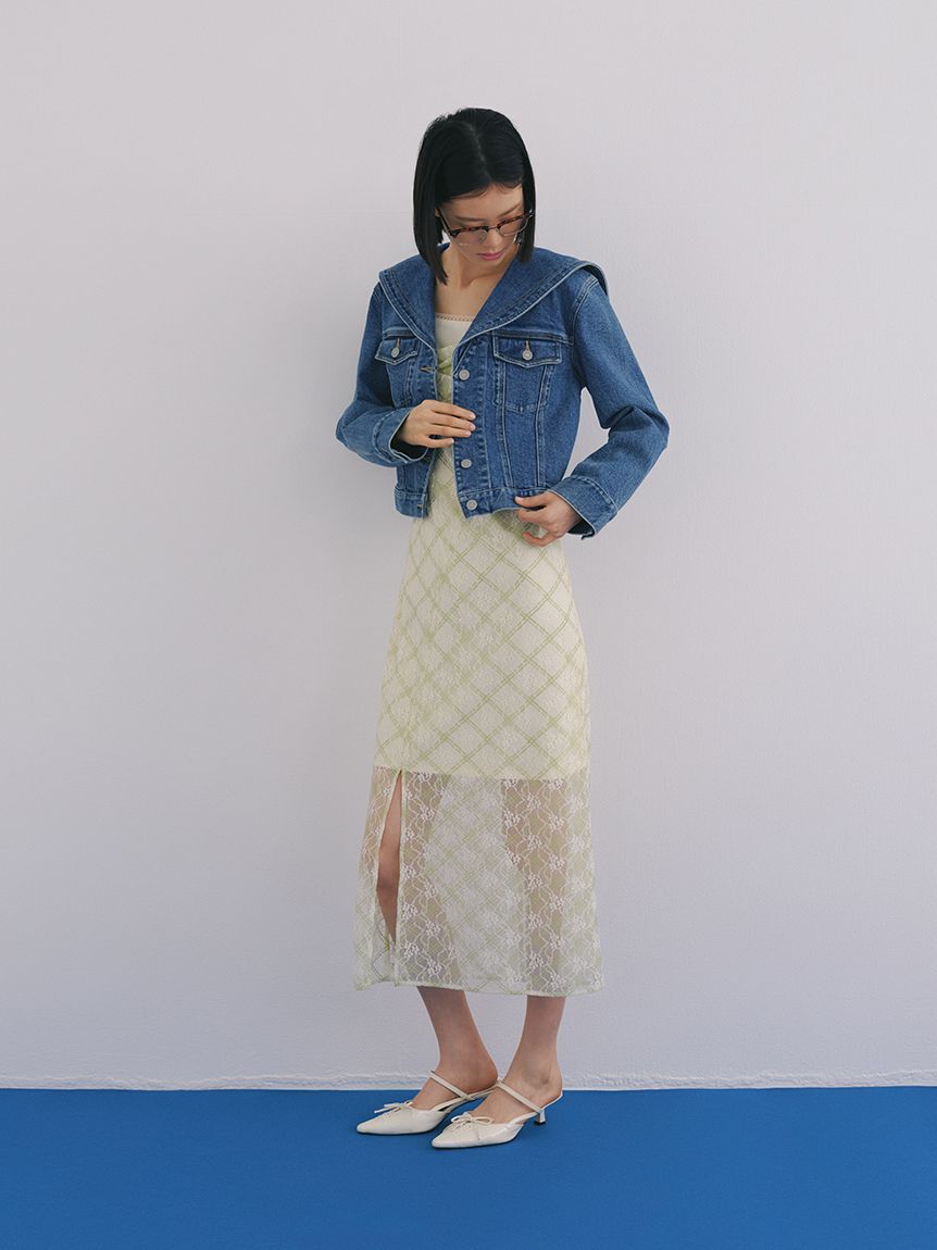 LILY BROWN「セーラーデニムジャケット」|デニムジャケット|