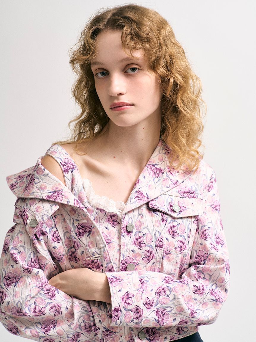 LILY BROWN「セーラーデニムジャケット」|デニムジャケット|