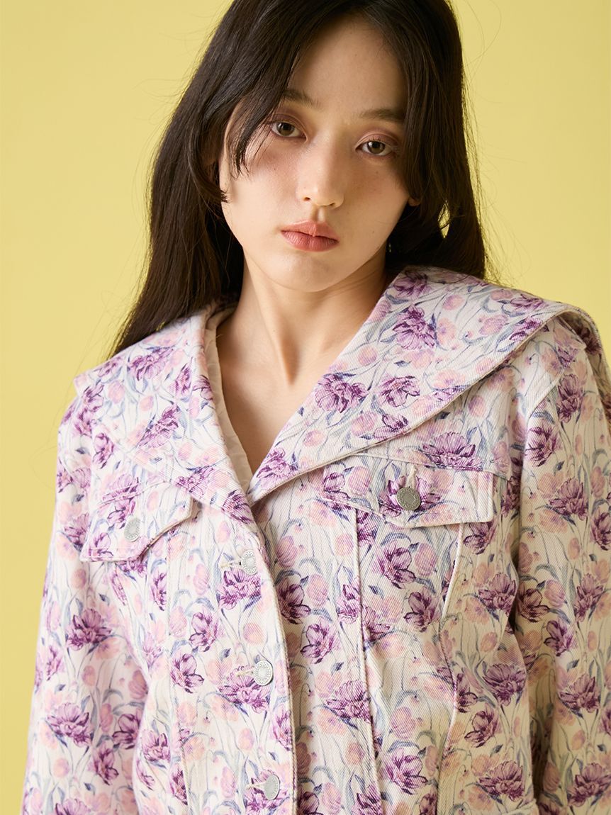 LILY BROWN「セーラーデニムジャケット」|デニムジャケット|