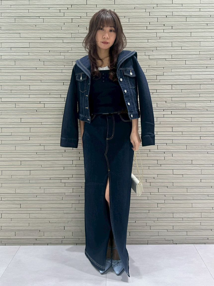 LILY BROWN「セーラーデニムジャケット」|デニムジャケット|