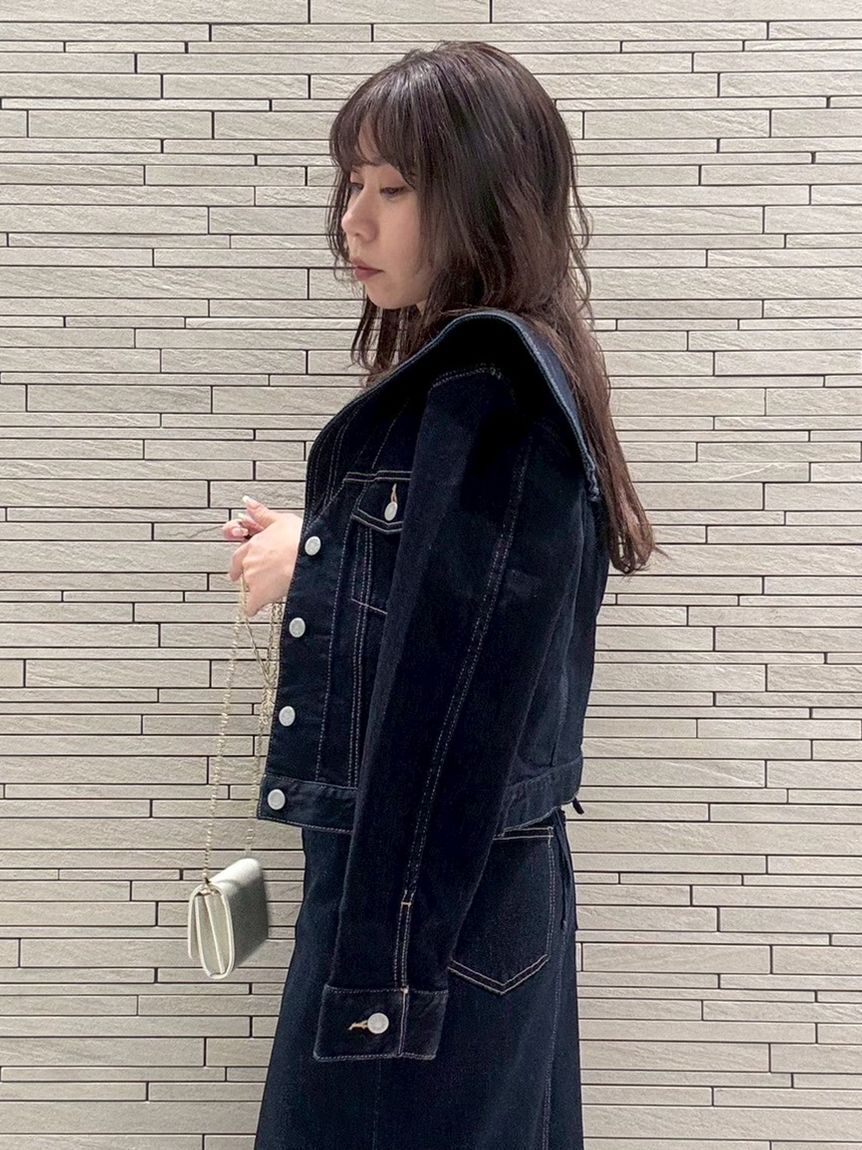 LILY BROWN「セーラーデニムジャケット」|デニムジャケット|