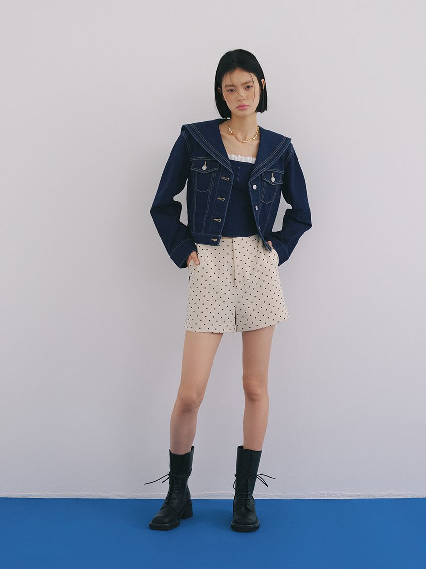 LILY BROWN「セーラーデニムジャケット」|デニムジャケット|