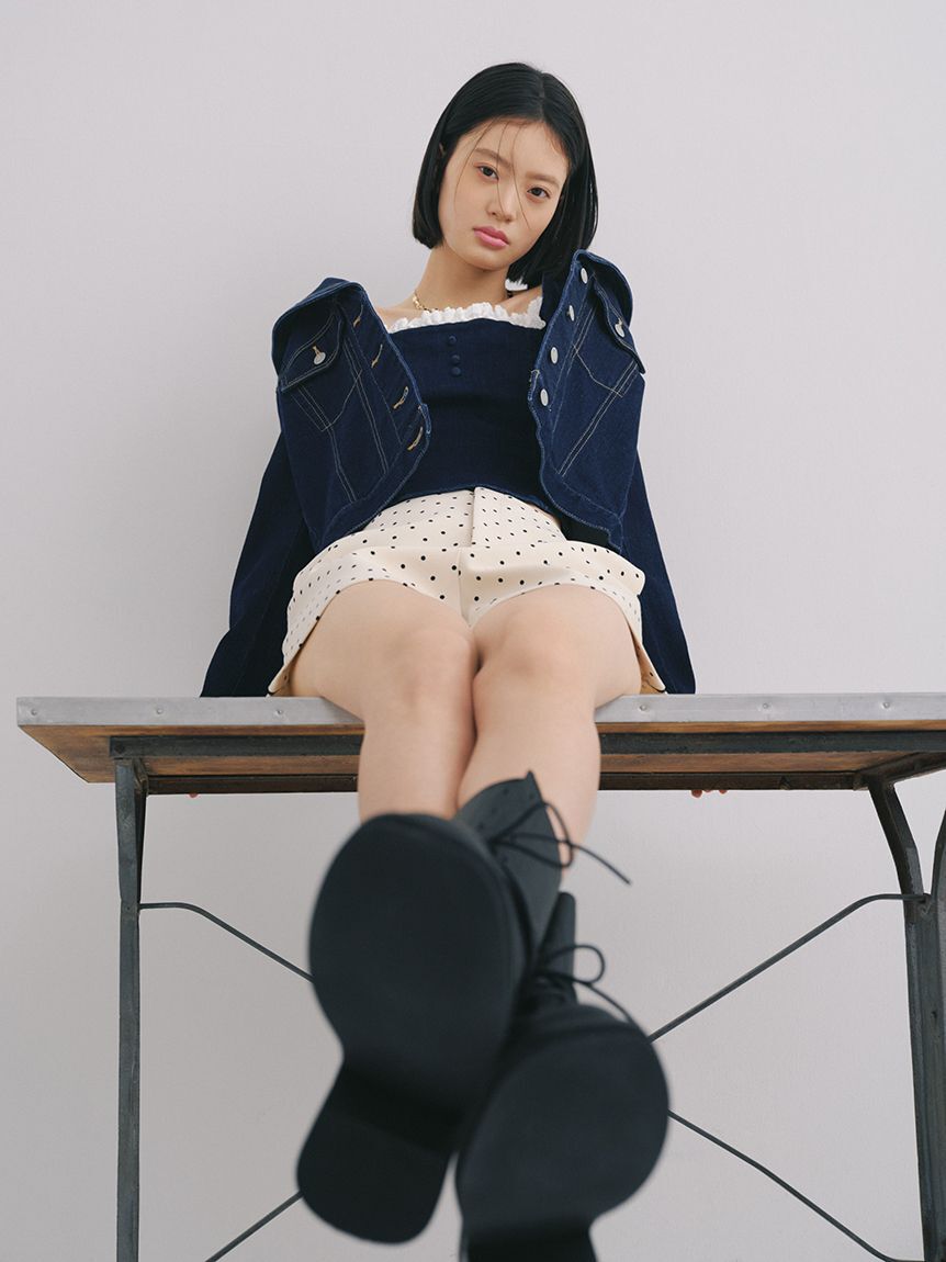 LILY BROWN「セーラーデニムジャケット」|デニムジャケット|