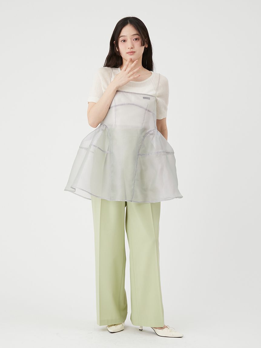 LILY BROWN「シアーリブニットトップス」|ニット・セーター|