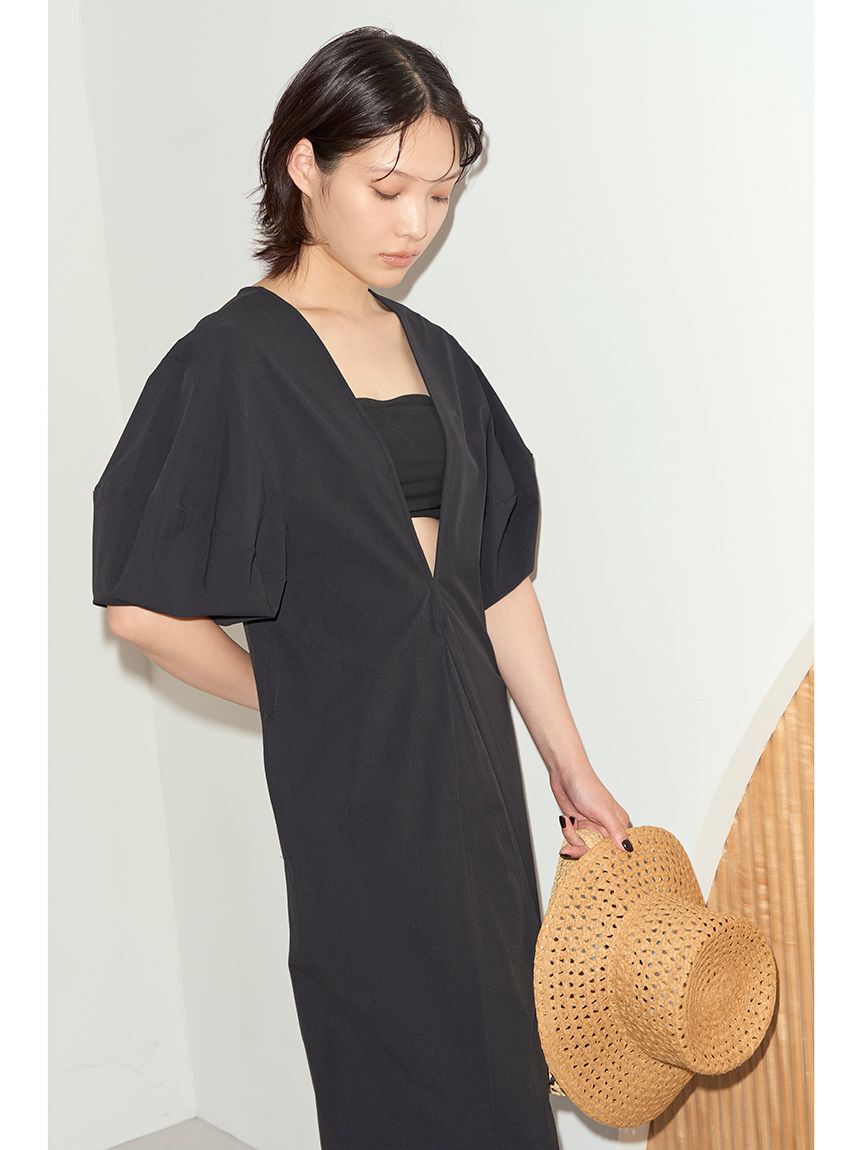 styling/「【S/S(エスバイエス)】2WAYロングワンピース＜ウォッシャブル・UV・接触冷感＞」|ワンピース|BLK