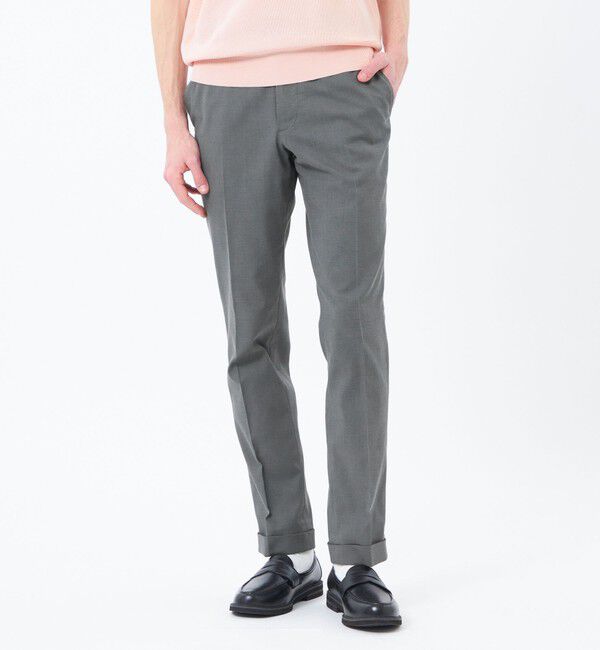 MACKINTOSH PHILOSOPHY「【予約販売】ドレスエクステンショントラウザーズ クールモーションドビー」|スラックス|チャコールグレー