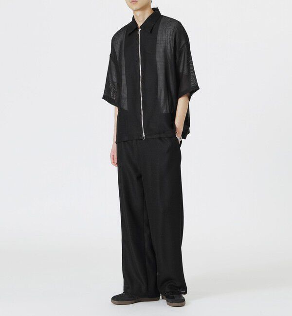  「カラミジップショートスリーブシャツ」|シャツ・ブラウス|