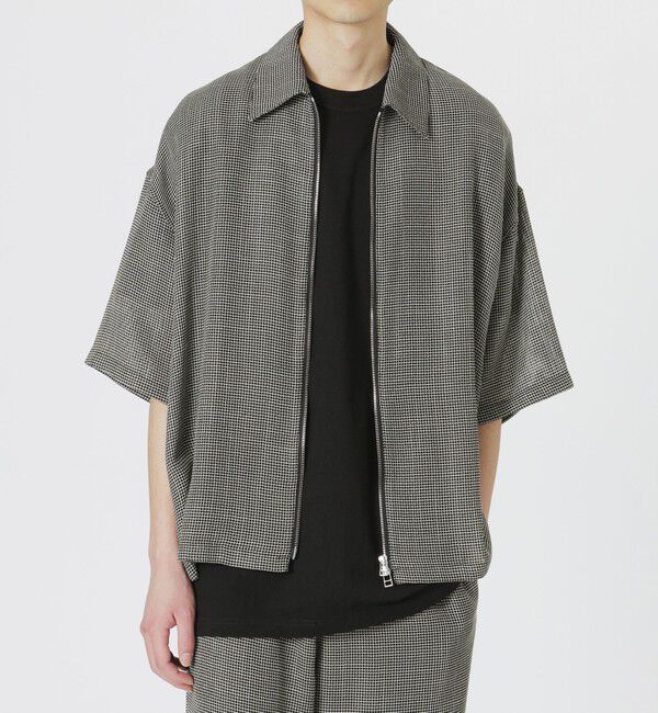  「カラミジップショートスリーブシャツ」|シャツ・ブラウス|