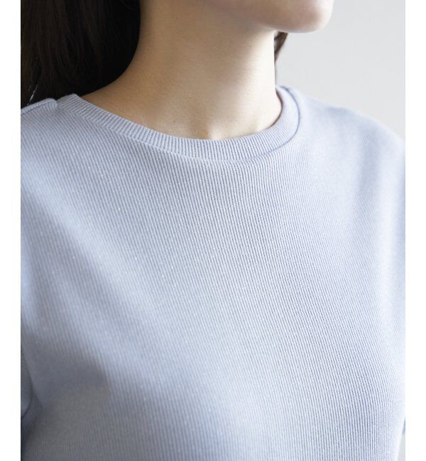 ikka「ラメテレコ前後2WAYメローT」|Tシャツ・カットソー|