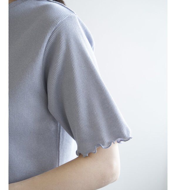 ikka「ラメテレコ前後2WAYメローT」|Tシャツ・カットソー|